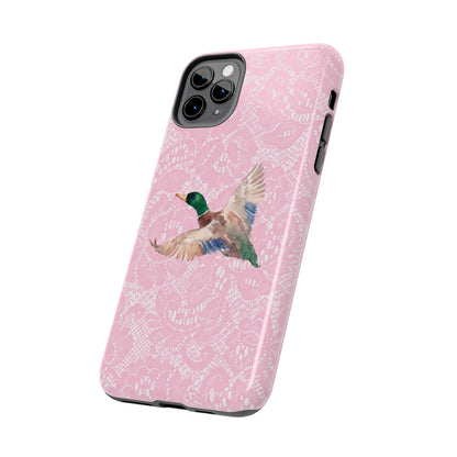 Pink Lace Mallard Phone Case