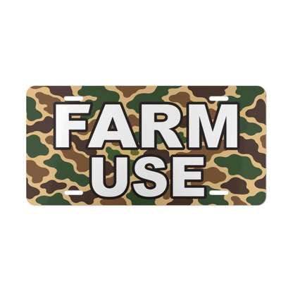 FARM USE Camouflage Plate