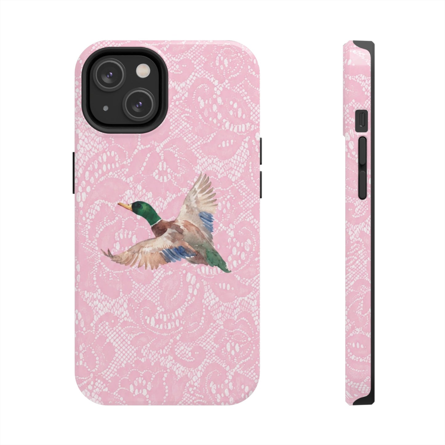 Pink Lace Mallard Phone Case