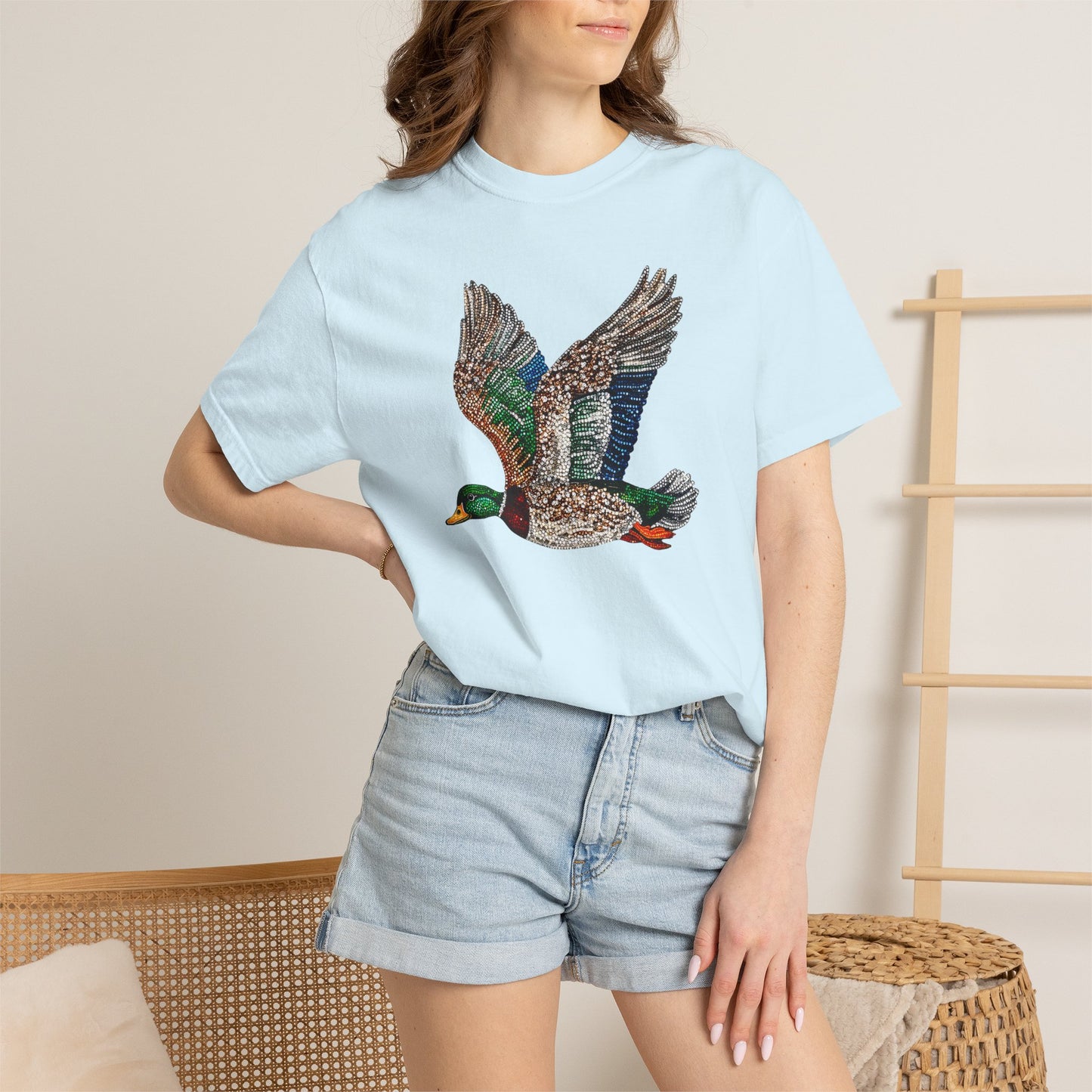 Rhinestone Mallard Tee - Multiple Colors