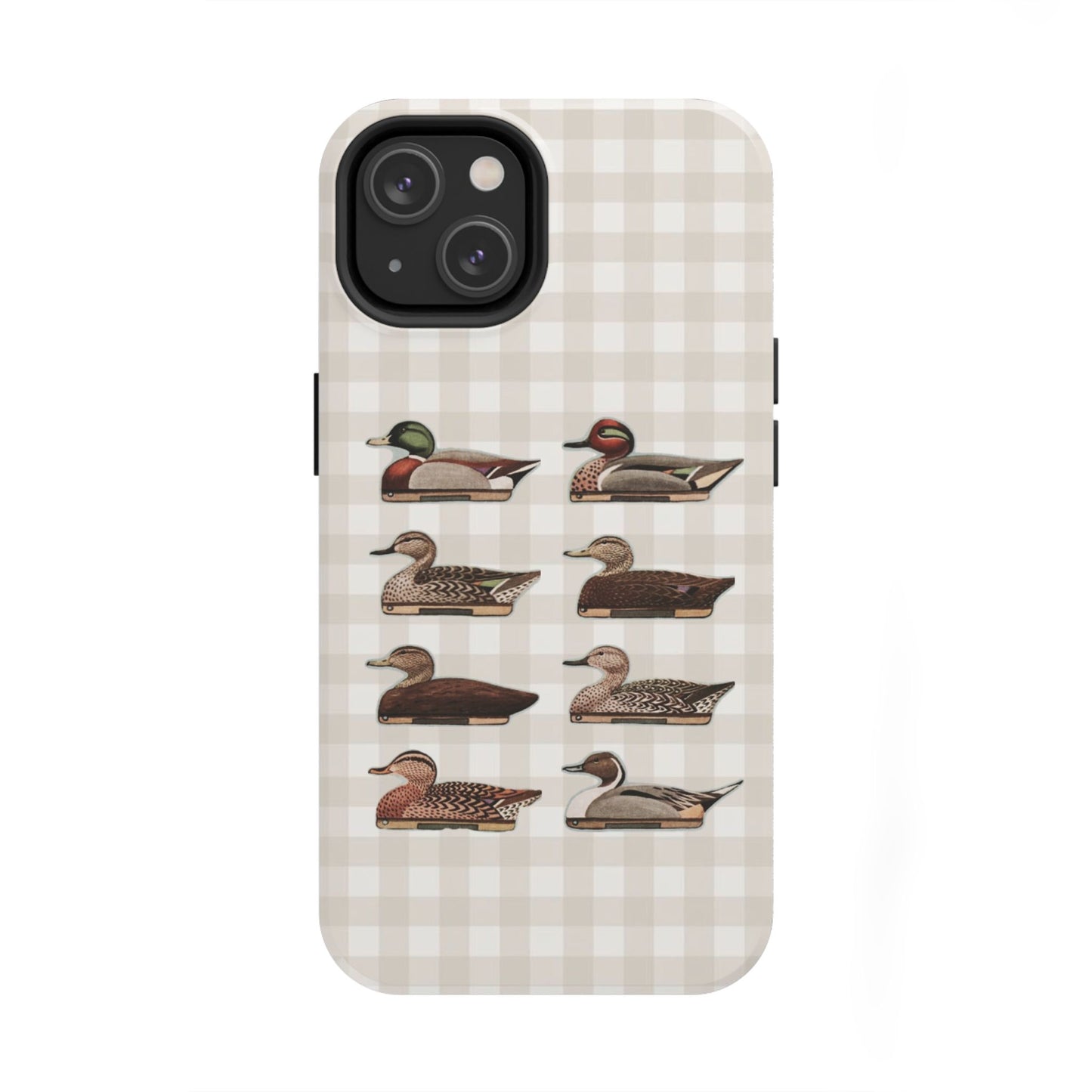 The Decoy Phone Case – Vintage Waterfowl Pattern