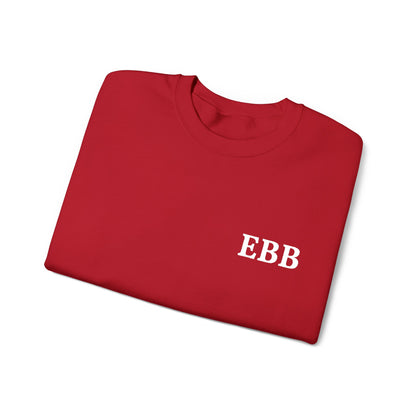 Custom Monogram Embroidery Sweatshirt — Classic White