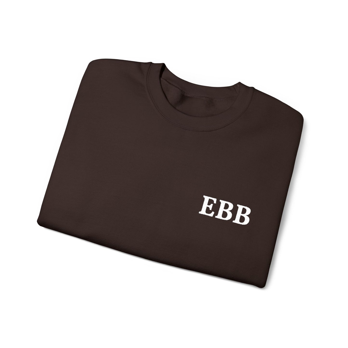 Custom Monogram Embroidery Sweatshirt — Classic White