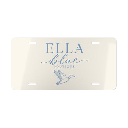 Ella Blue Boutique Logo Front Plate