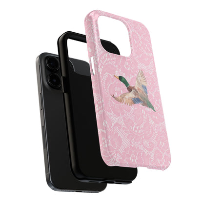 Pink Lace Mallard Phone Case