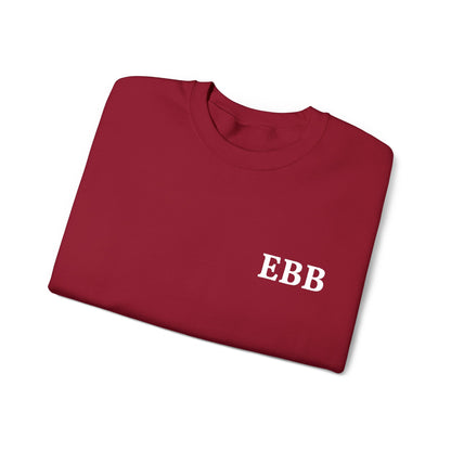 Custom Monogram Embroidery Sweatshirt — Classic White