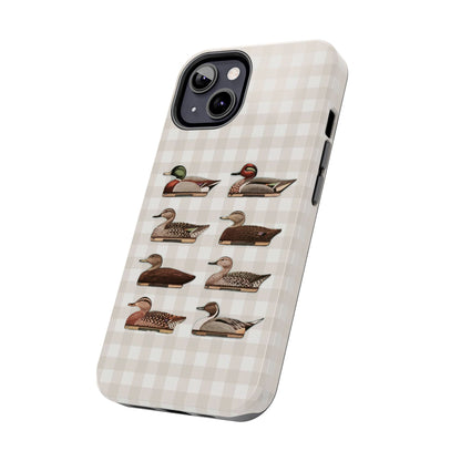 The Decoy Phone Case – Vintage Waterfowl Pattern