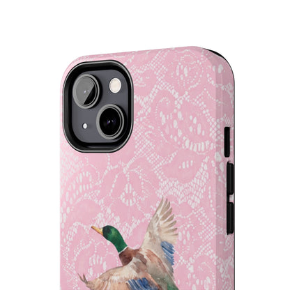 Pink Lace Mallard Phone Case
