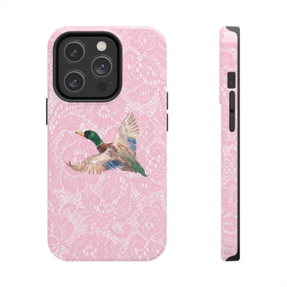 Pink Lace Mallard Phone Case