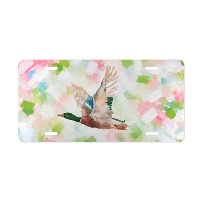 Mallard Duck Confetti License Plate