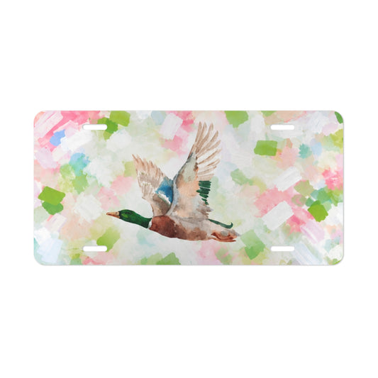 Mallard Duck Confetti License Plate
