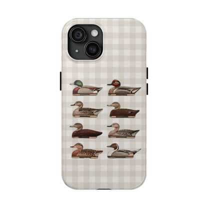 The Decoy Phone Case – Vintage Waterfowl Pattern