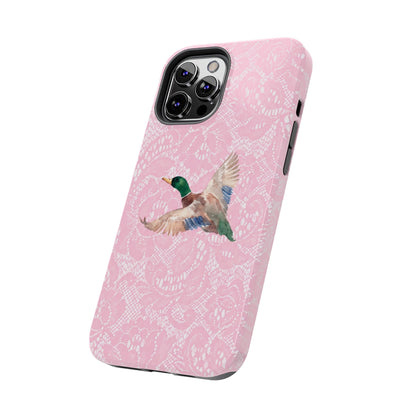Pink Lace Mallard Phone Case