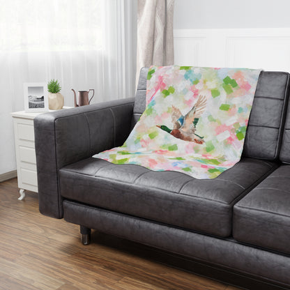 Mallard Duck Confetti Minky Blanket