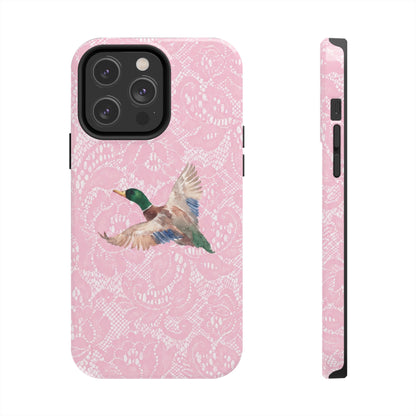 Pink Lace Mallard Phone Case