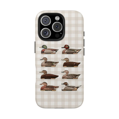 The Decoy Phone Case – Vintage Waterfowl Pattern