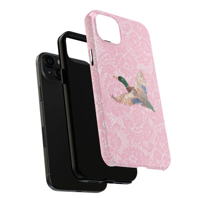 Pink Lace Mallard Phone Case