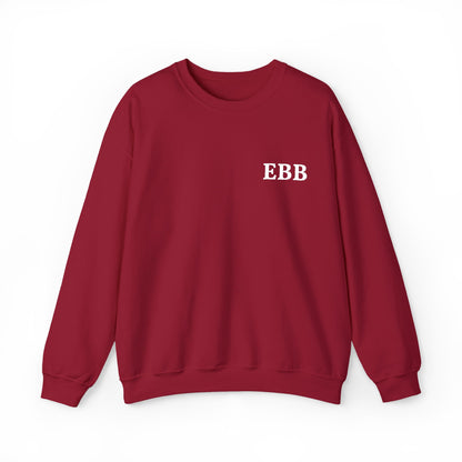 Custom Monogram Embroidery Sweatshirt — Classic White