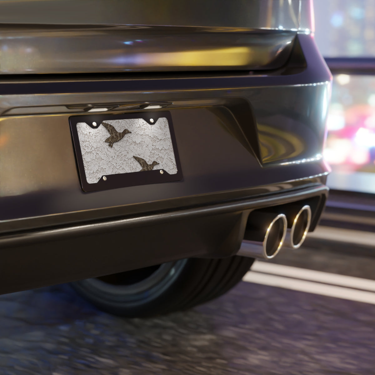 Lace & Mallards License Plate
