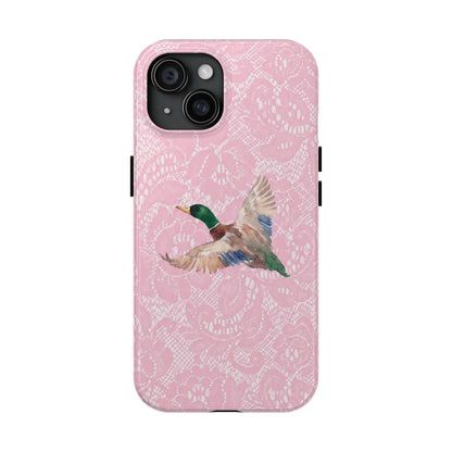 Pink Lace Mallard Phone Case