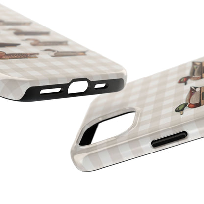 The Decoy Phone Case – Vintage Waterfowl Pattern