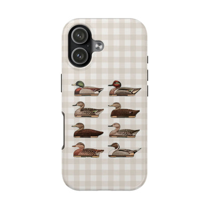 The Decoy Phone Case – Vintage Waterfowl Pattern