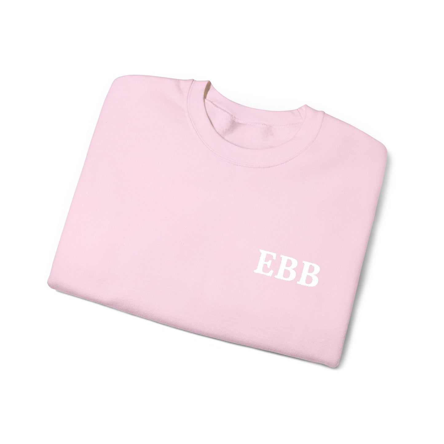 Custom Monogram Embroidery Sweatshirt — Classic White