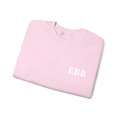 Custom Monogram Embroidery Sweatshirt — Classic White