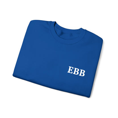 Custom Monogram Embroidery Sweatshirt — Classic White