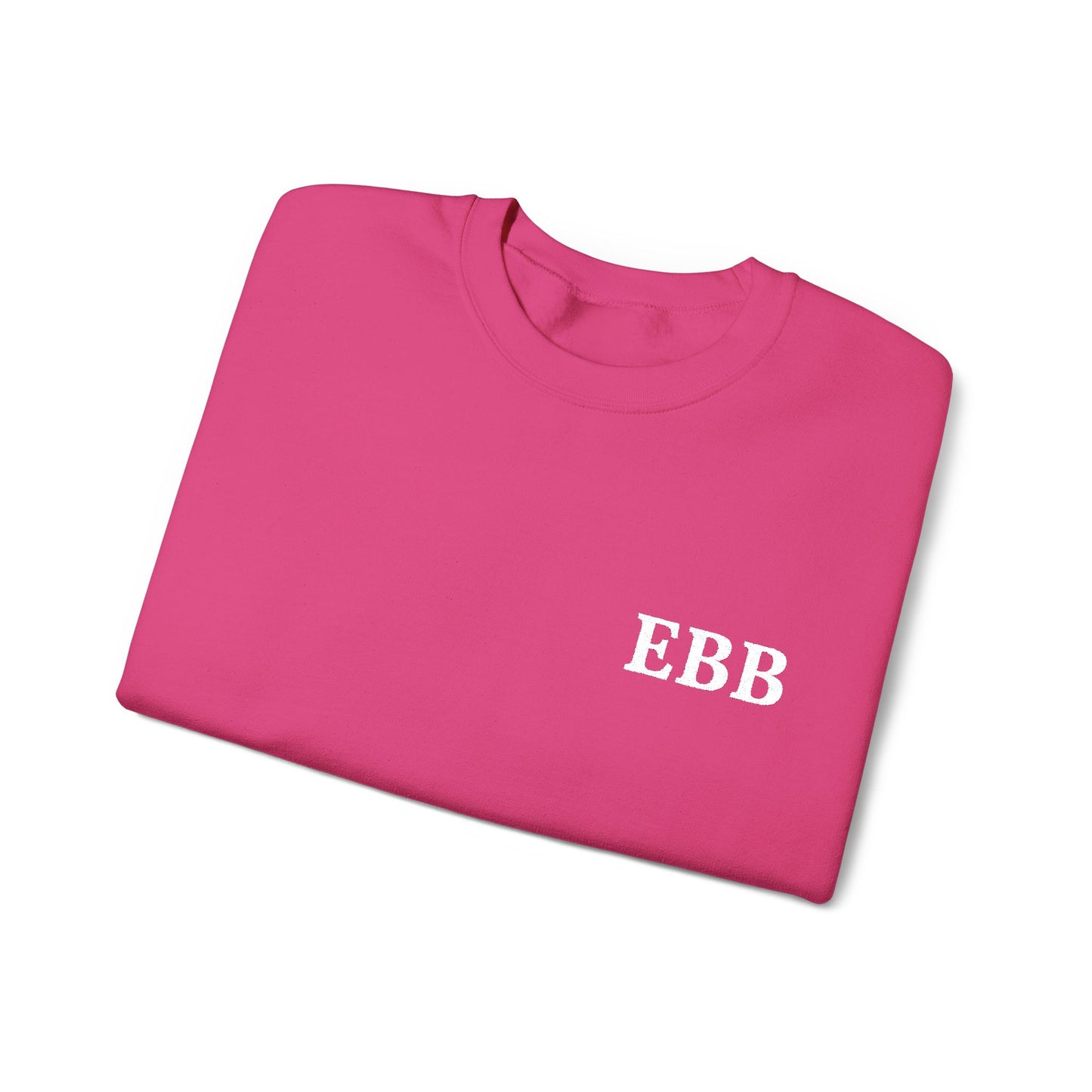 Custom Monogram Embroidery Sweatshirt — Classic White