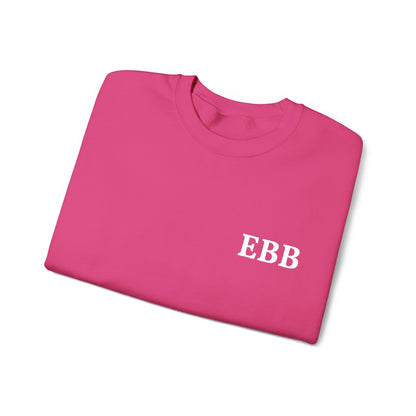 Custom Monogram Embroidery Sweatshirt — Classic White