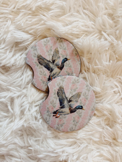 LSF Duck Car Coasters - Pink