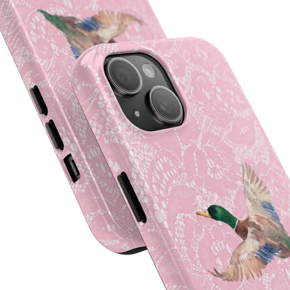Pink Lace Mallard Phone Case