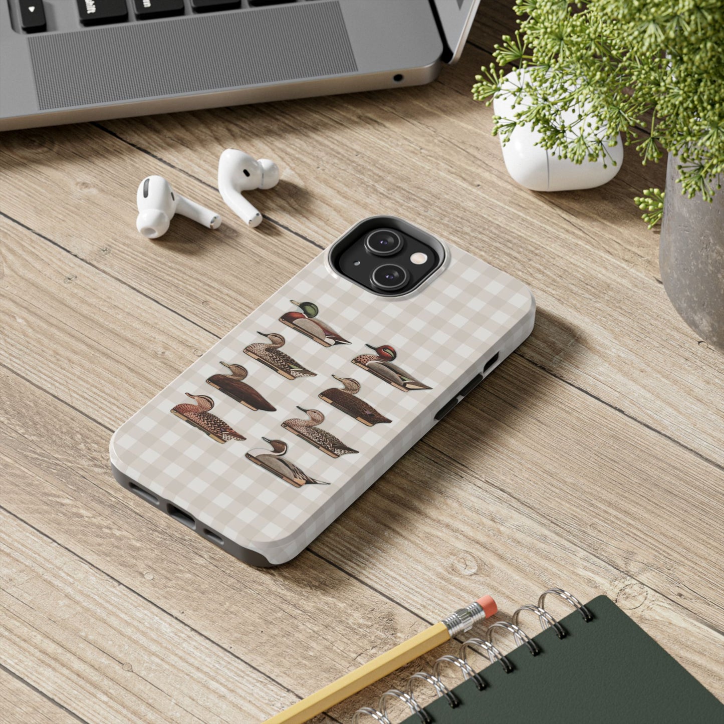 The Decoy Phone Case – Vintage Waterfowl Pattern