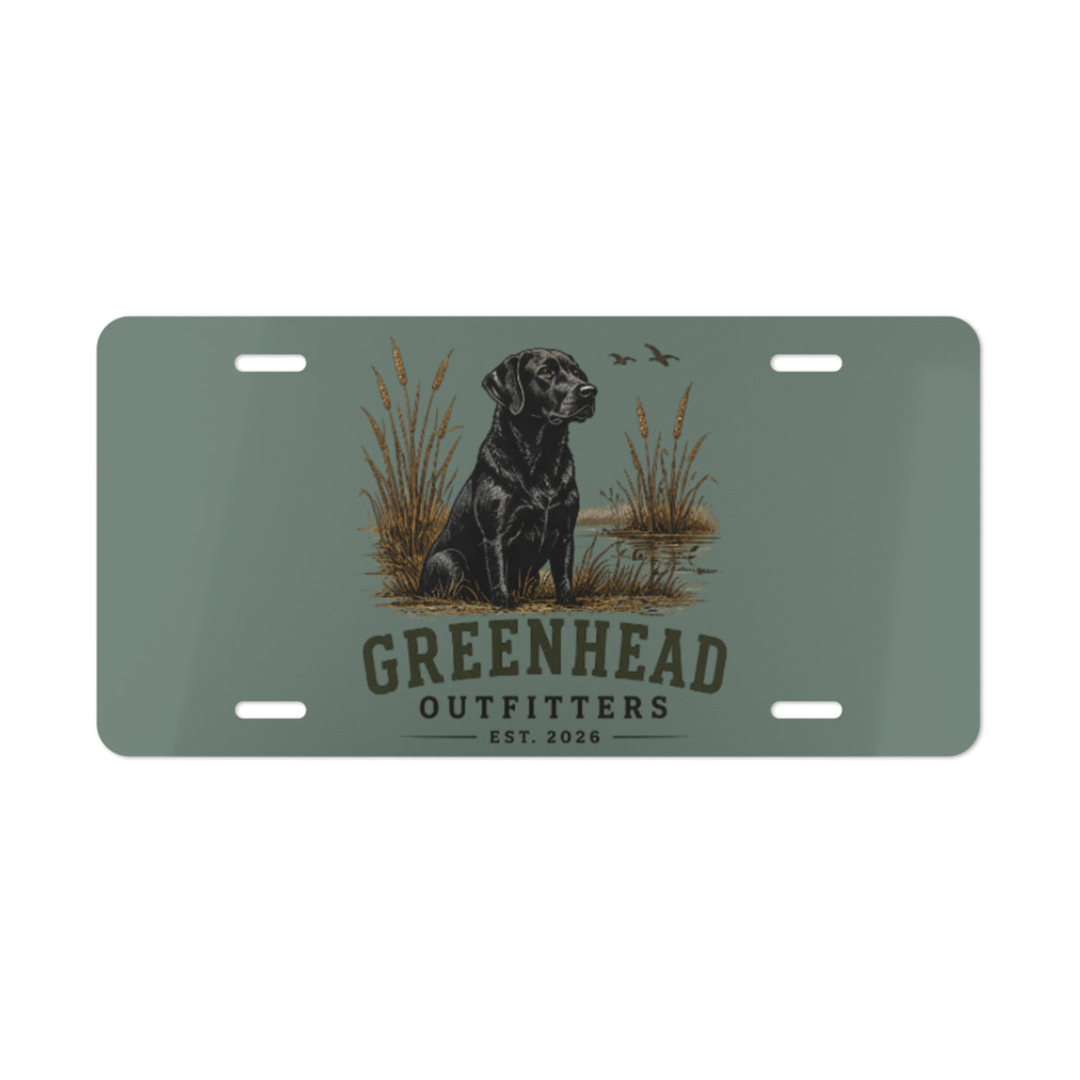 Greenhead Outfitters Lab License Plate