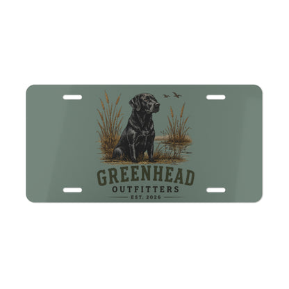 Greenhead Outfitters Lab License Plate
