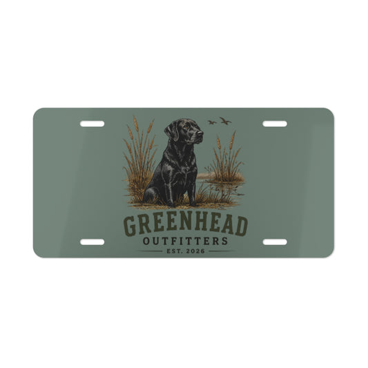 Greenhead Outfitters Lab License Plate