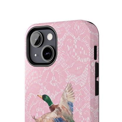 Pink Lace Mallard Phone Case