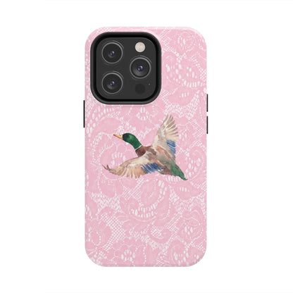 Pink Lace Mallard Phone Case