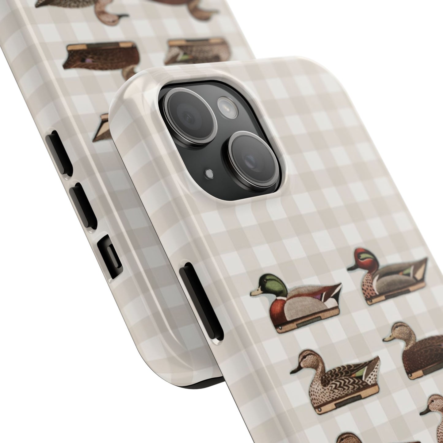 The Decoy Phone Case – Vintage Waterfowl Pattern