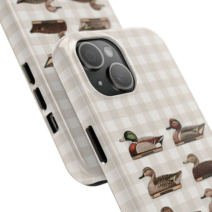 The Decoy Phone Case – Vintage Waterfowl Pattern