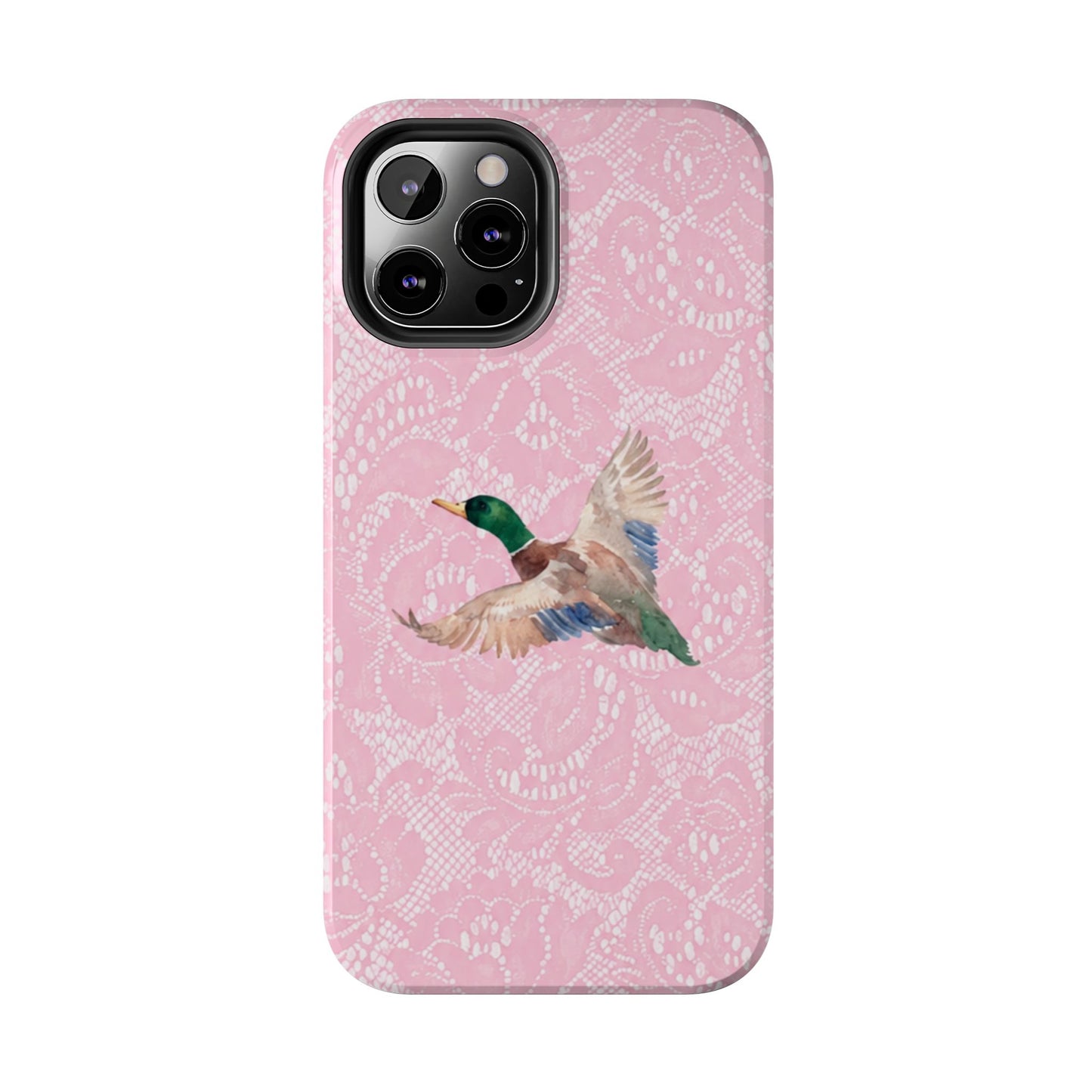 Pink Lace Mallard Phone Case