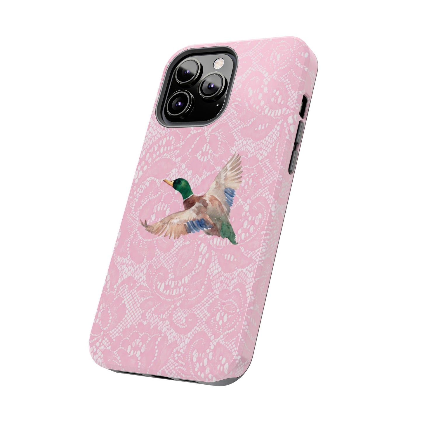 Pink Lace Mallard Phone Case