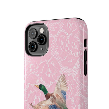 Pink Lace Mallard Phone Case