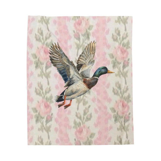 LSF Mallard Plush Throw Blanket