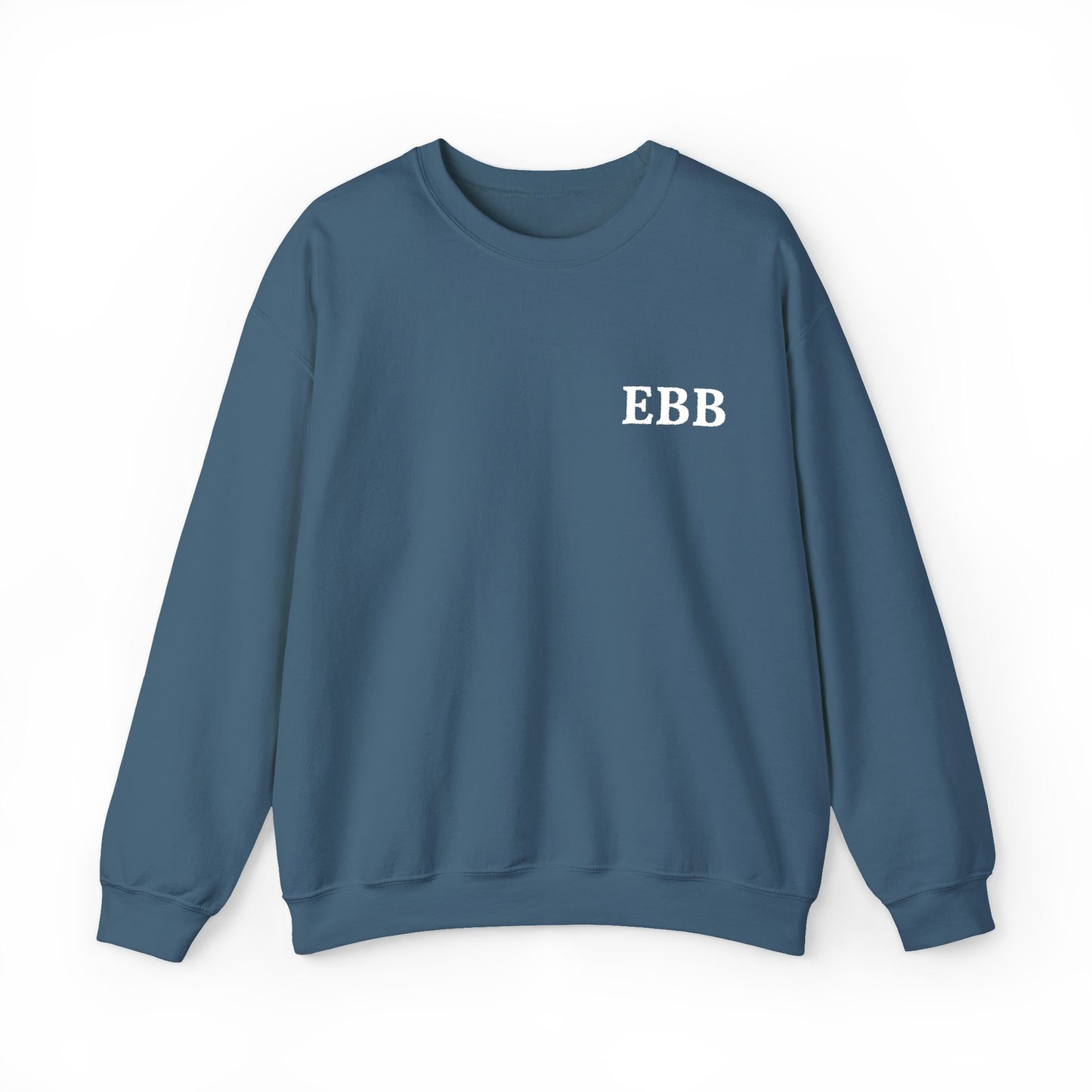 Custom Monogram Embroidery Sweatshirt — Classic White