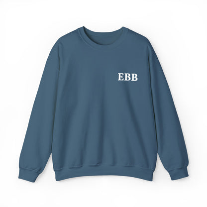 Custom Monogram Embroidery Sweatshirt — Classic White