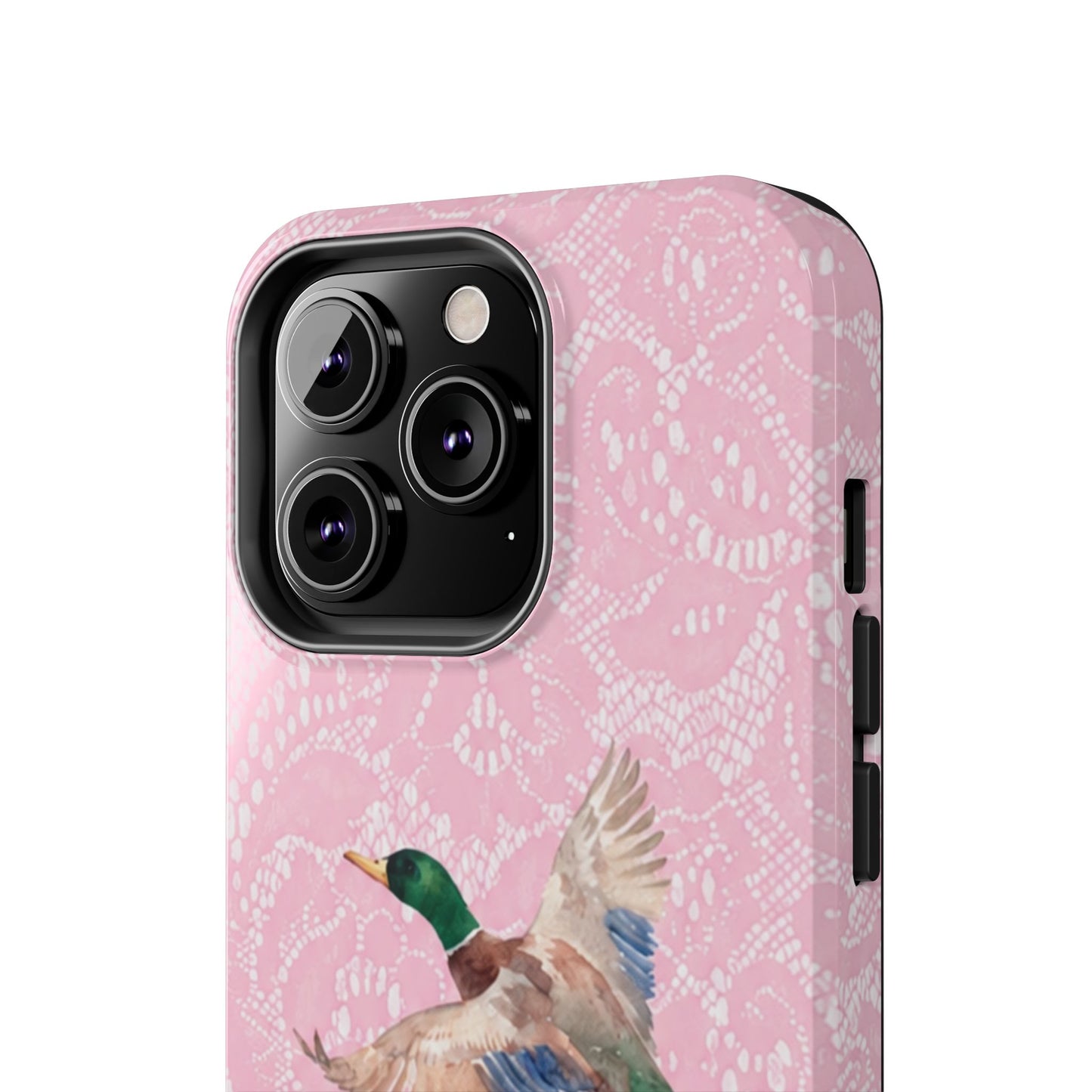 Pink Lace Mallard Phone Case