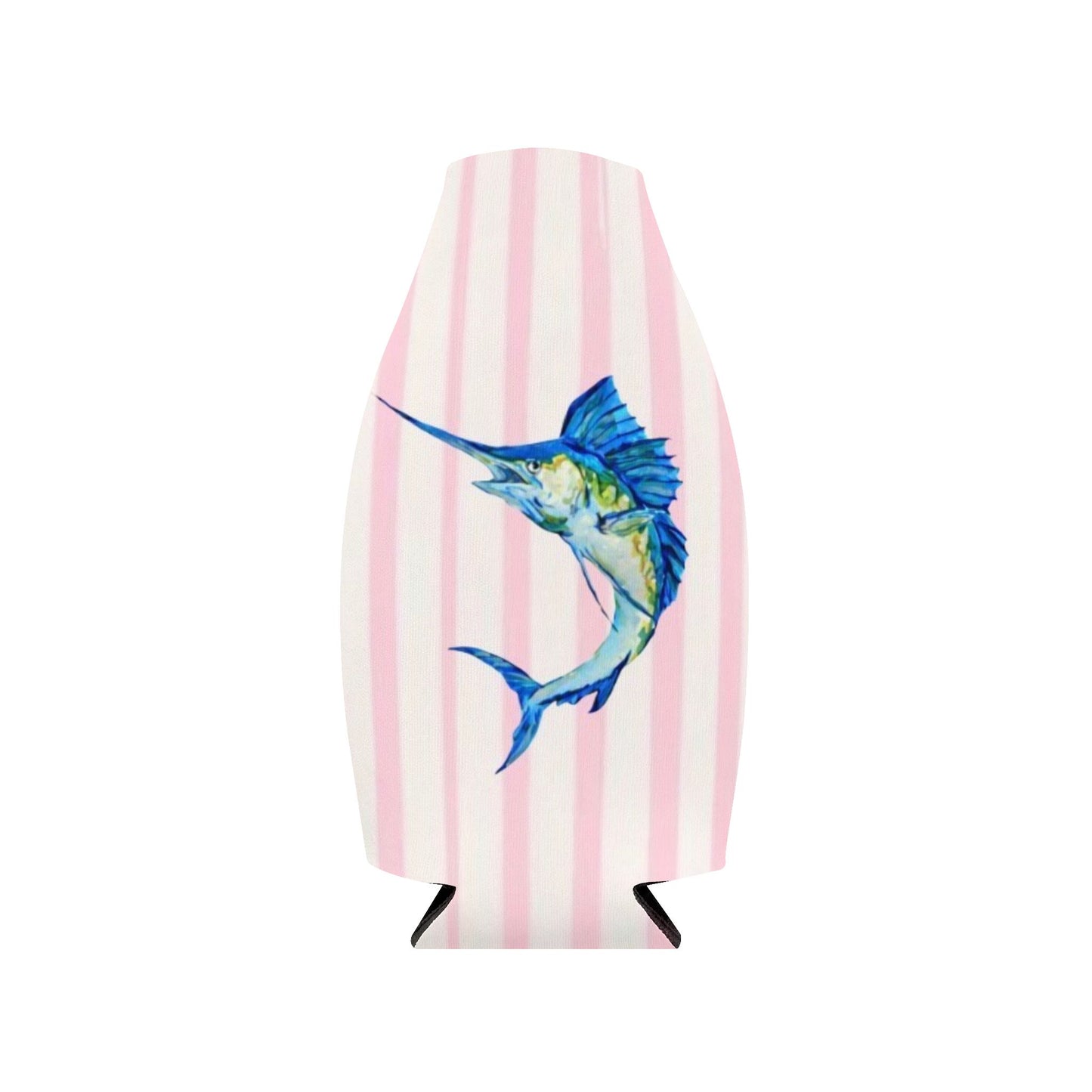 Big Rock Marlin — Pink Zip-Up Insulated Koozie
