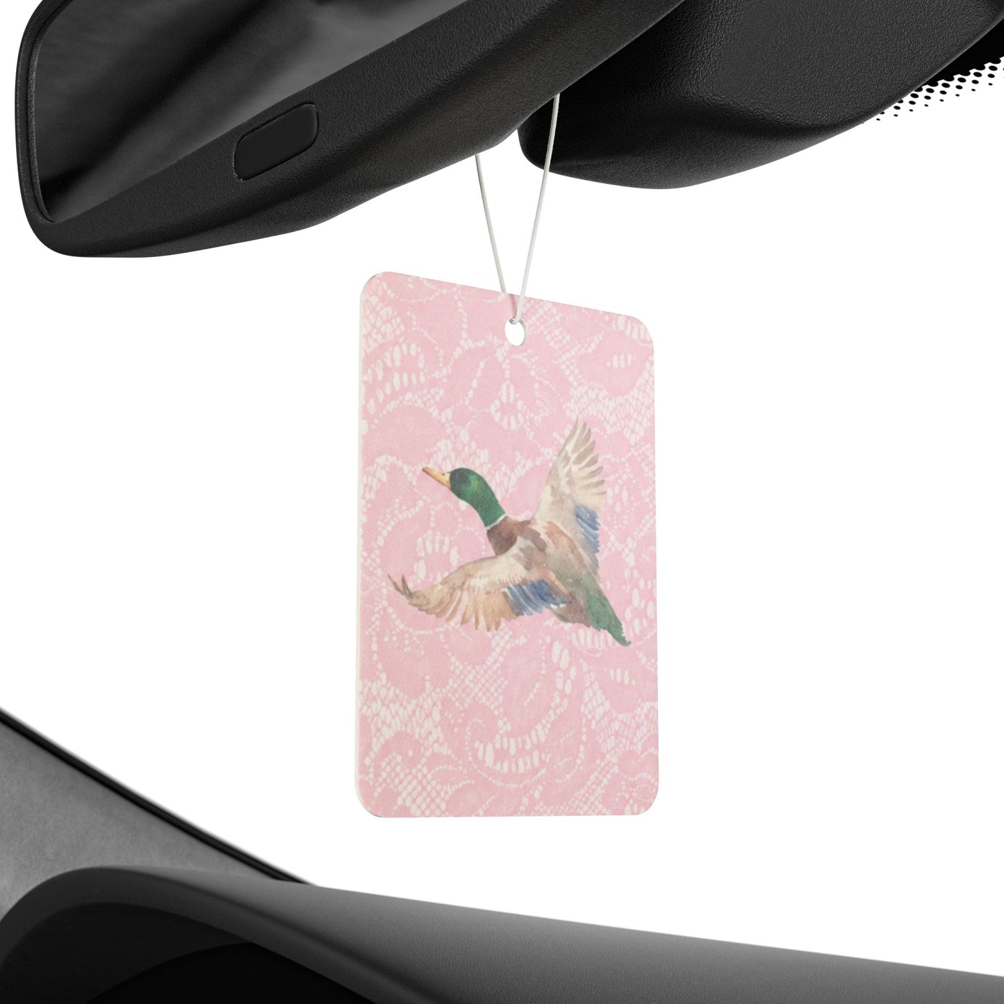 Pink Lace Duck Car Air Freshener
